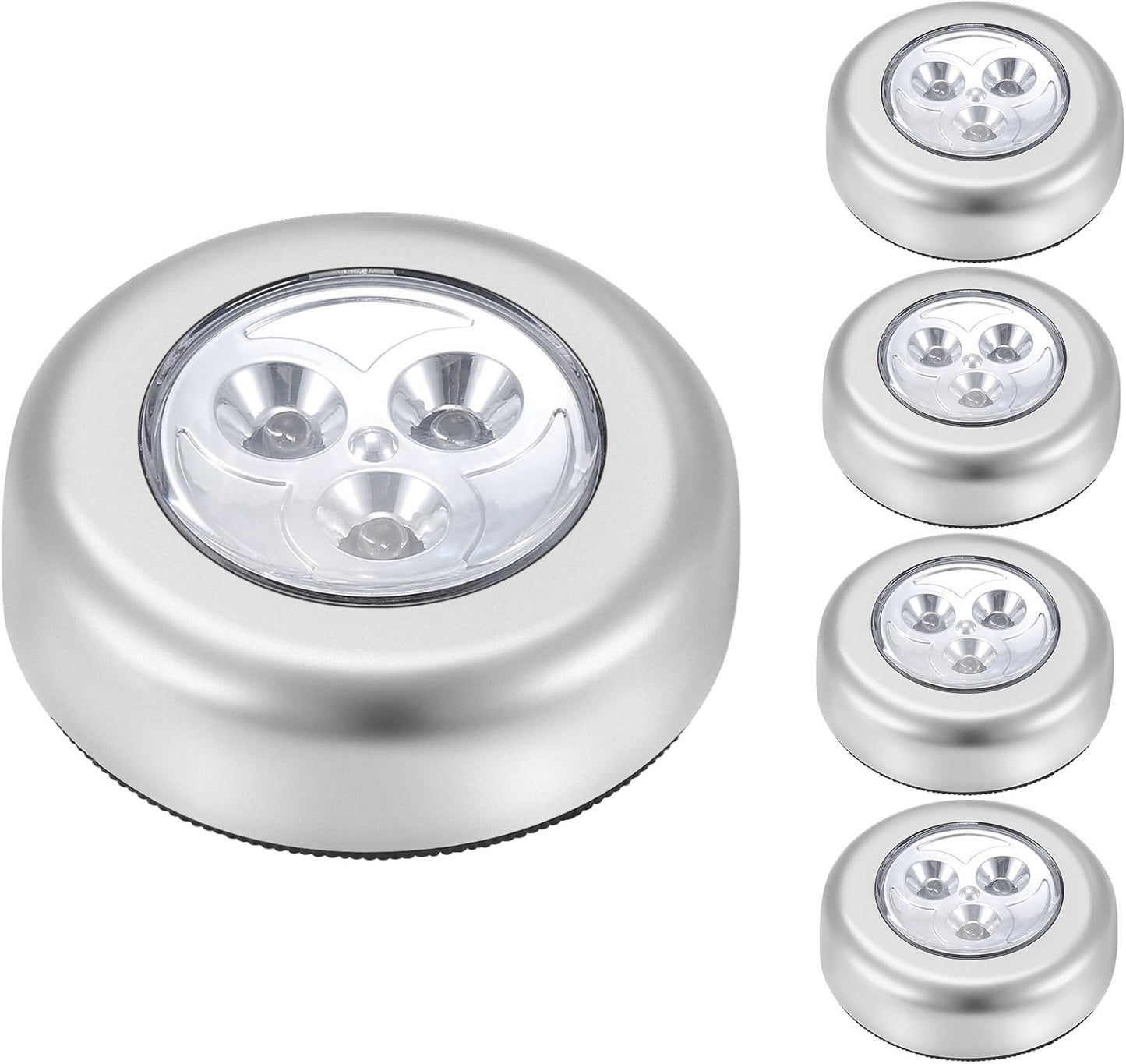LED Battery-Powered Wireless Night Light Stick Tap Touch Lamp Stick-on Push Light for Closets, Cabinets, Counters, or Utility Rooms,Cordless Touch Light,Batteris Not Included.