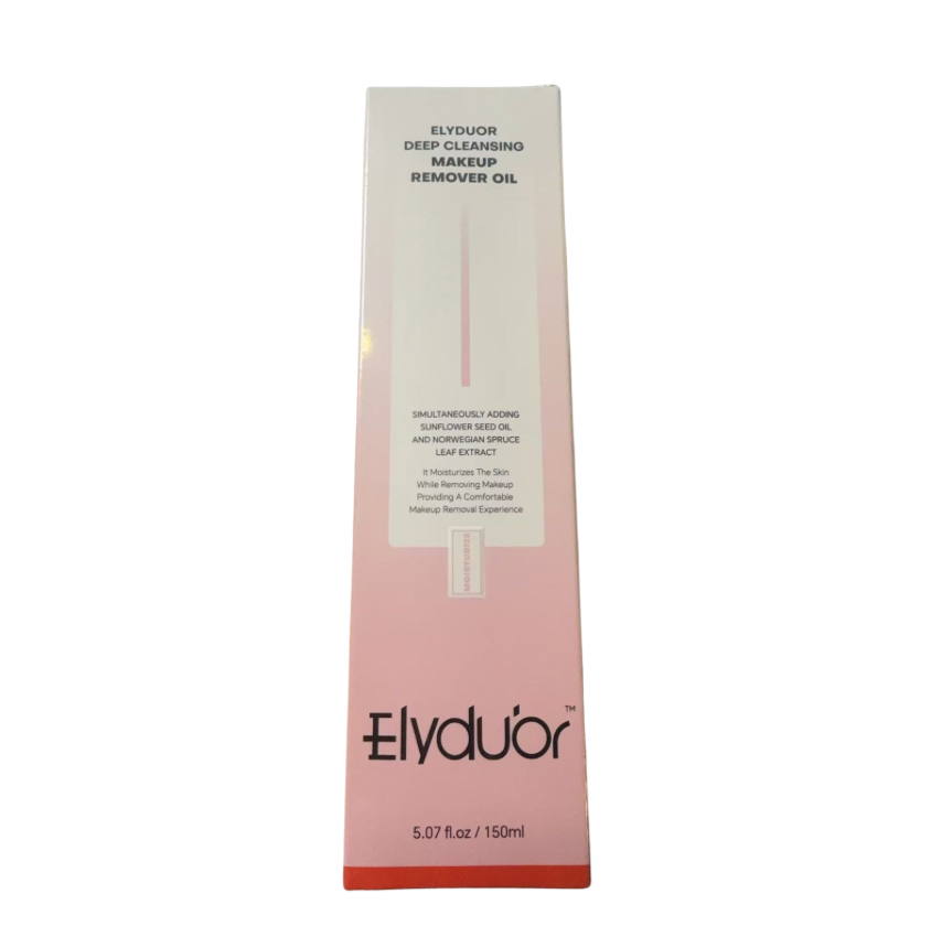 Elyduor Deep Cleansing Makeup Remover Oil | Sunflower Seed Oil Facial Cleanser